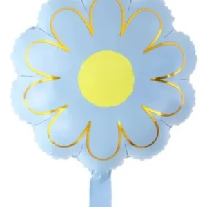 Balão Metalizado Margarida Azul  Pastel 18 Polegadas