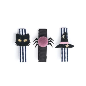 Fivela Bico De Pato Baby Gato Preto Com Chapéu Couro