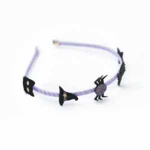 Tiara Morcego Estrela Com Aranha De Couro