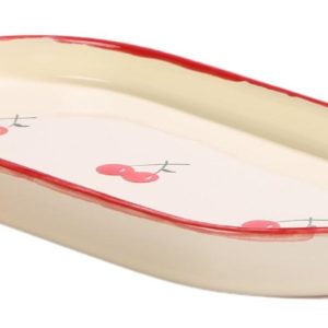 Mini Bandeja Oval Cereja 2X12X23.5 Cms