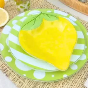 Pratinho Vidro Limão Siciliano 20 cm