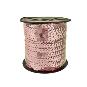 FIO PAETÊ 6MM 1 UN 5 MT ROSA