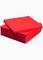 GUARDANAPO DE PAPEL 32X32CM 20 UN ÚNICO VERMELHO