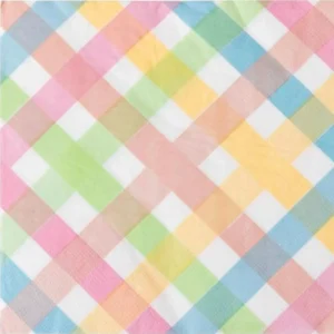 GUARDANAPO DE PAPEL XADREZ 32X32CM 20 UN COLORIDO PASTEL