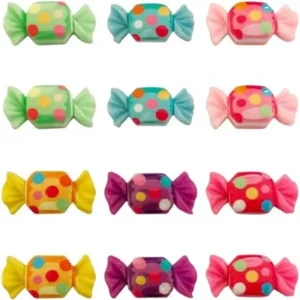 BALAS BRINQUEDO 3D 12 UN COLORIDO