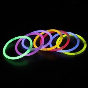 TUBO DE PULSEIRAS NEON COLORIDO 15 UN