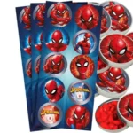 ADESIVO REDONDO SPIDER MAN 30 UN