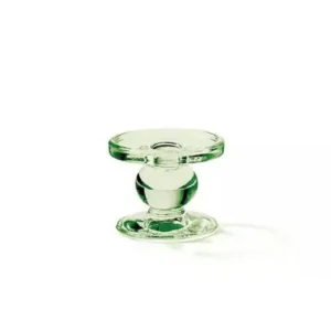 PORTA VELA DE VIDRO 7 CM VERDE
