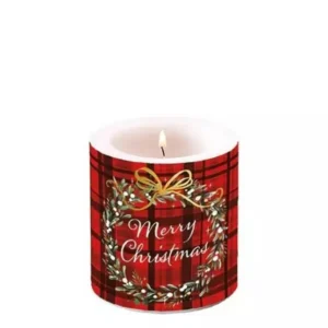VELA MERRY CHRISTMAS 8 CM