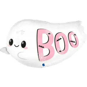 Balão Metalizado Fantasma Boo Halloween 71cm 28 Polegadas