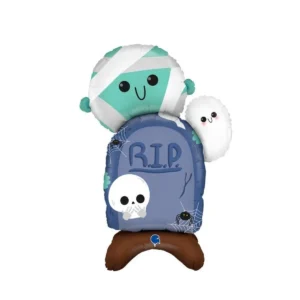 Balão Metalizado Lápide Halloween 68 cm 27 Polegadas