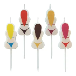 VELA BIQUINI COM 5 UNID 4 CM