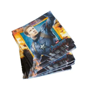 GUARDANAPO DE PAPEL AVENGERS COM 16 UNID