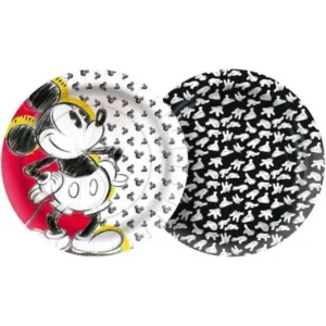 PRATO DE PAPEL MICKEY 12 UN 22 CM