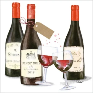 GUARDANAPO DE PAPEL PINOT VINHO 20 UN 33 CM