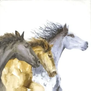 GUARDANAPO DE PAPEL HORSES 33X33CM 20 UN 33 CM