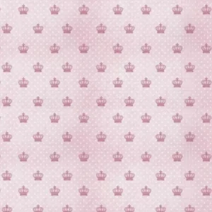 PAPEL DE PAREDE COROA 50 X 100 CM ROSA CLARO