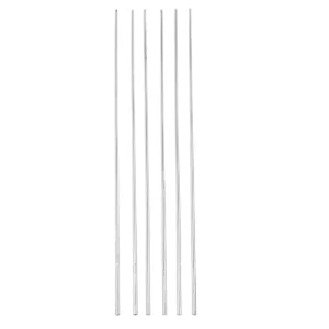 VELA PALITO GIGANTE 6 UN 35 CM PRATA / CINZA