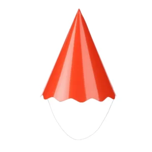 CHAPÉU DE PAPEL LISO 8 UN 18 CM VERMELHO