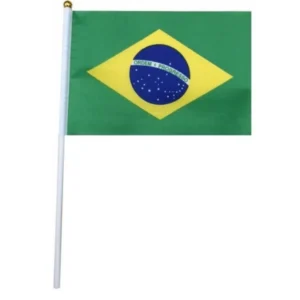 BANDEIRA BRASIL C/ CABO 45 CM