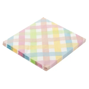 GUARDANAPO ESTAMPADO 32 CM X 32 CM XADREZ COLORIDO