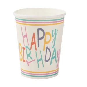 COPO PAPEL HAPPY BIRTHDAY C/10 UNID 270 ML