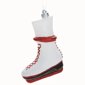 Pendente Patins de Gelo 2 unid 10 cm Branco