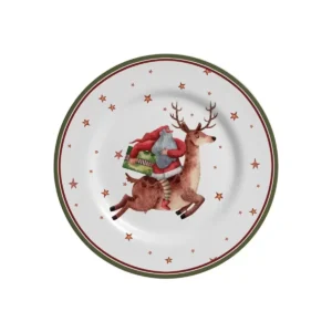 PRATO SOBREMESA NATALINO FATHER CHRISTMAS
