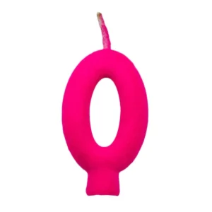 VELA DE VELUDO  N° 0 ROSA PINK