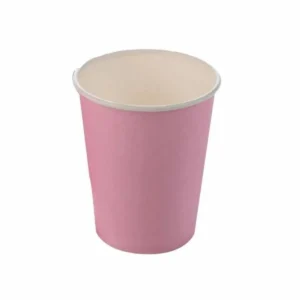 COPO DE PAPEL LISO 10 UN 270 ML ROSA BEBE