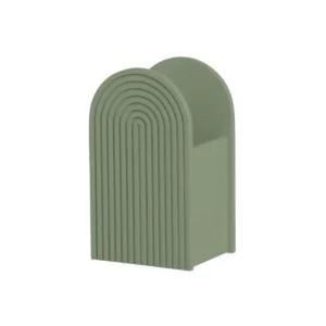VASO RISCADO ORGÂNICO 25 CM VERDE CLARO