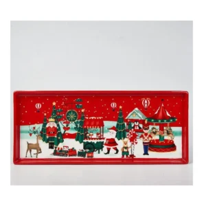 Bandeja Vilarejo de Natal Vintage
