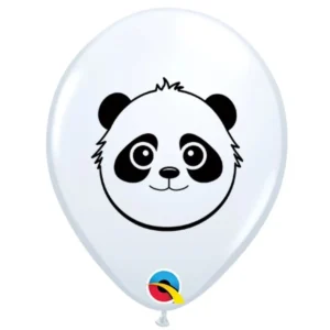 MINI BALÃO LATEX  PANDA  05 POLEGADAS BRANCO