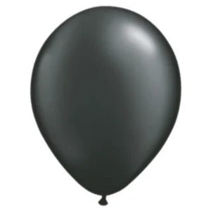 BALÃO QUALATEX PEROLIZADO  ONIX C/25 UNID 11 POLEGADAS PRETO