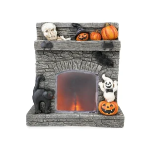 ITEM DECORATIVO LAREIRA ABOBORA HALLOWEEN