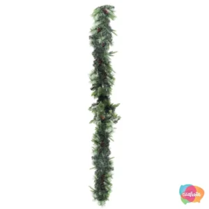 FESTÃO DE NATAL 50 LEDS 270 CM C/1 UNID  VERDE ESCURO