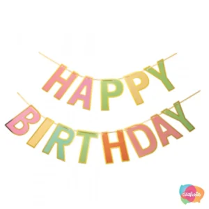 FAIXA HAPPY BIRTHDAY  COLORIDO