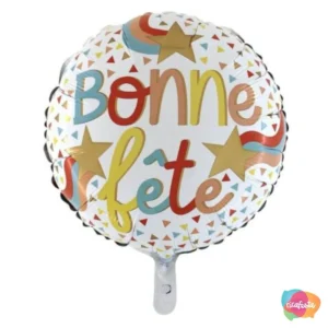 BALÃO REDONDO BONNE FETE 18 POLEGADAS