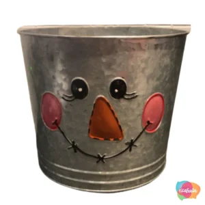 CACHEPOT LATÃO NOEL PRATA / CINZA