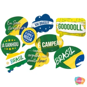 Kit Placas Brasil Com 9 Unid