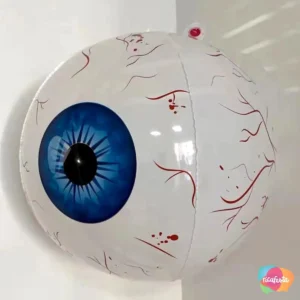 Balão  Halloween Globo Ocular 56 cm 22 Polegadas Azul