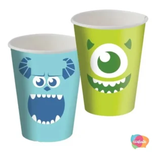 COPO DE PAPEL MONSTROS S.A. 8 UN 200 ML