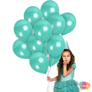 BALÃO LATEX SOLID COLOR 6 UN 11 POLEGADAS TIFFANY