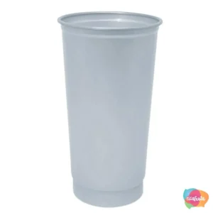 COPO COLOR DRINK PERSONALIZÁVEIS COM 10 UNID 300 ML PRATA / CINZA