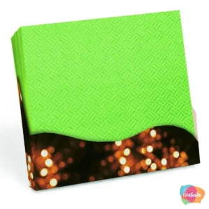 GUARDANAPO DE PAPEL TEXTURIZADO 20 UN 33 CM VERDE LIMÃO