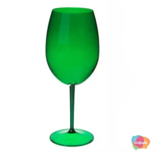 TAÇA CURVES WINE ROMA  600 ML VERDE ESCURO