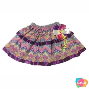 SAIA INFANTIL JUNINA BABADO ÚNICO