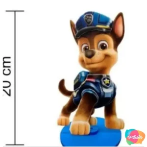 ENFEITE DECORATIVO PATRULHA CANINA CHASE  AZUL CLARO