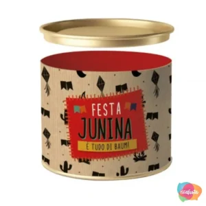 LATA DECORATIVA JUNINA 11 CM KRAFT