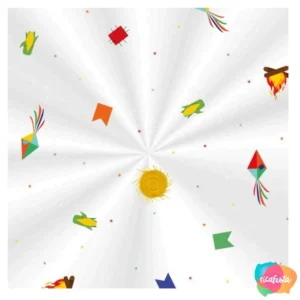 SACO TRANSPARENTE FESTA JUNINA 25x37CM 1 UN